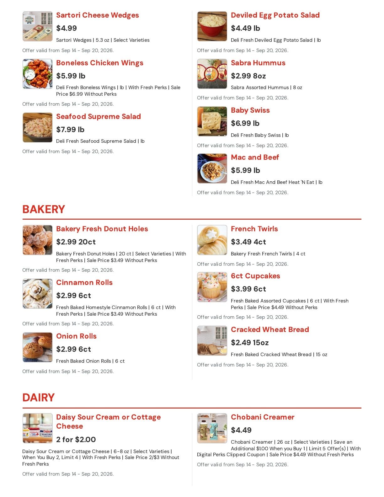 Hansen's IGA (Sparta, WI) Weekly Ad September 14 - 20, 2026