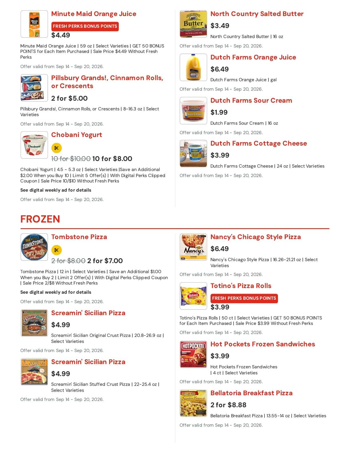 Hansen's IGA (Sparta, WI) Weekly Ad September 14 - 20, 2026