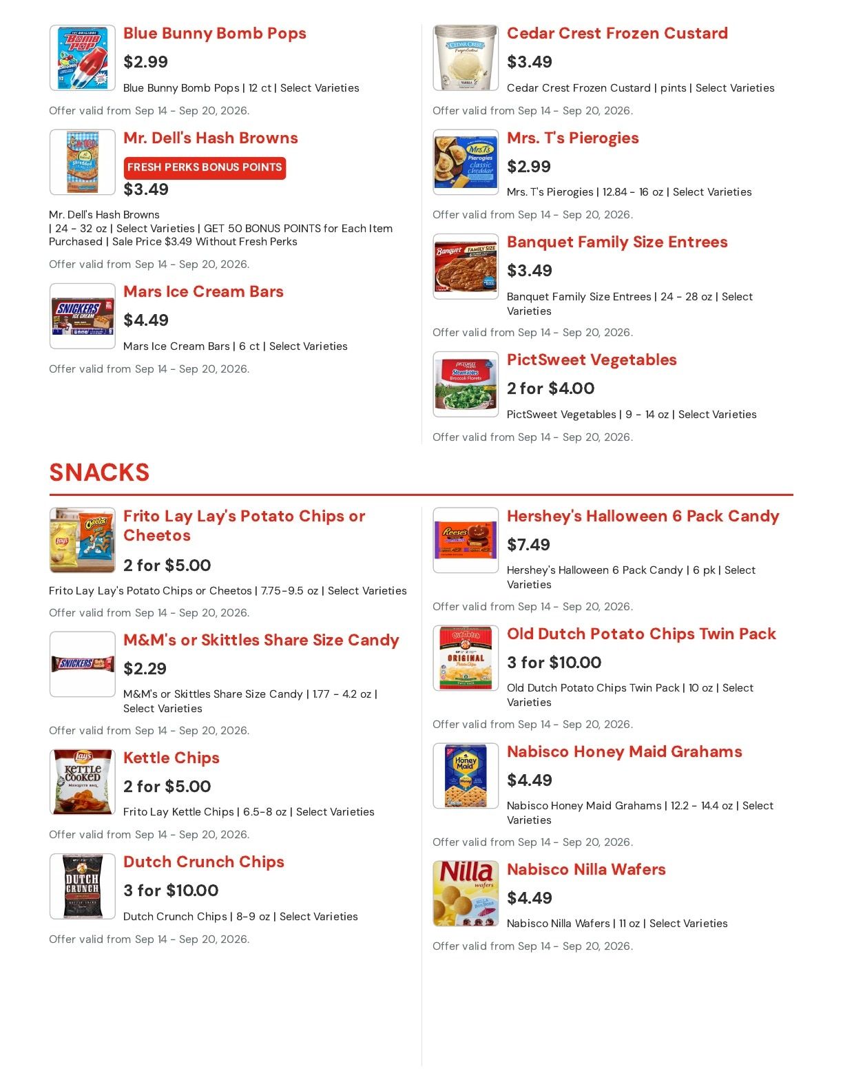 Hansen's IGA (Sparta, WI) Weekly Ad September 14 - 20, 2026