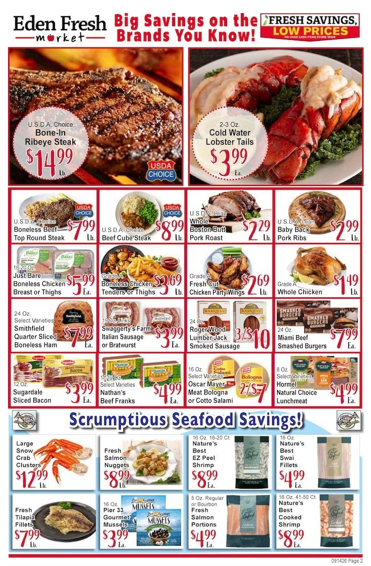 Eden Fresh Market Weekly Ad September 14 - 20, 2026