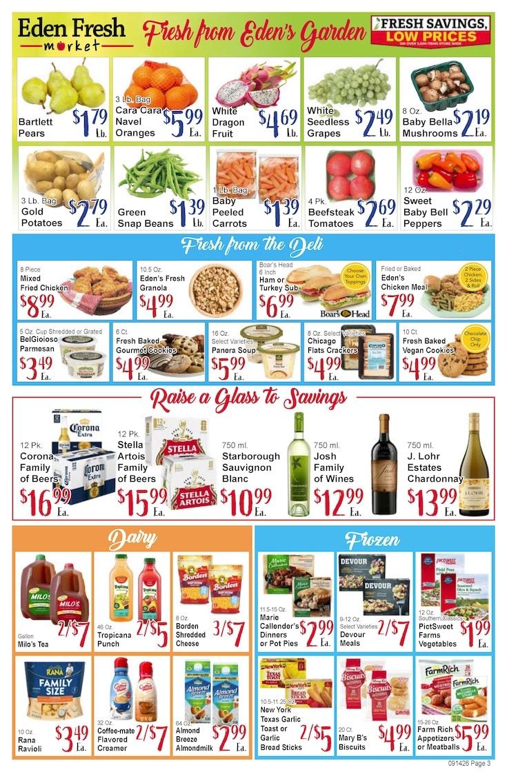 Eden Fresh Market Weekly Ad September 14 - 20, 2026