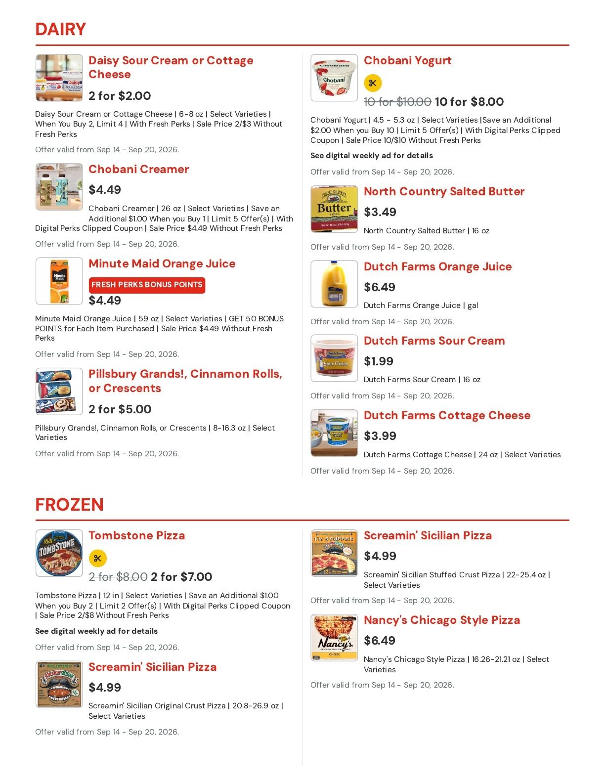 Hansen's IGA (East Troy, WI) Weekly Ad September 14 - 20, 2026