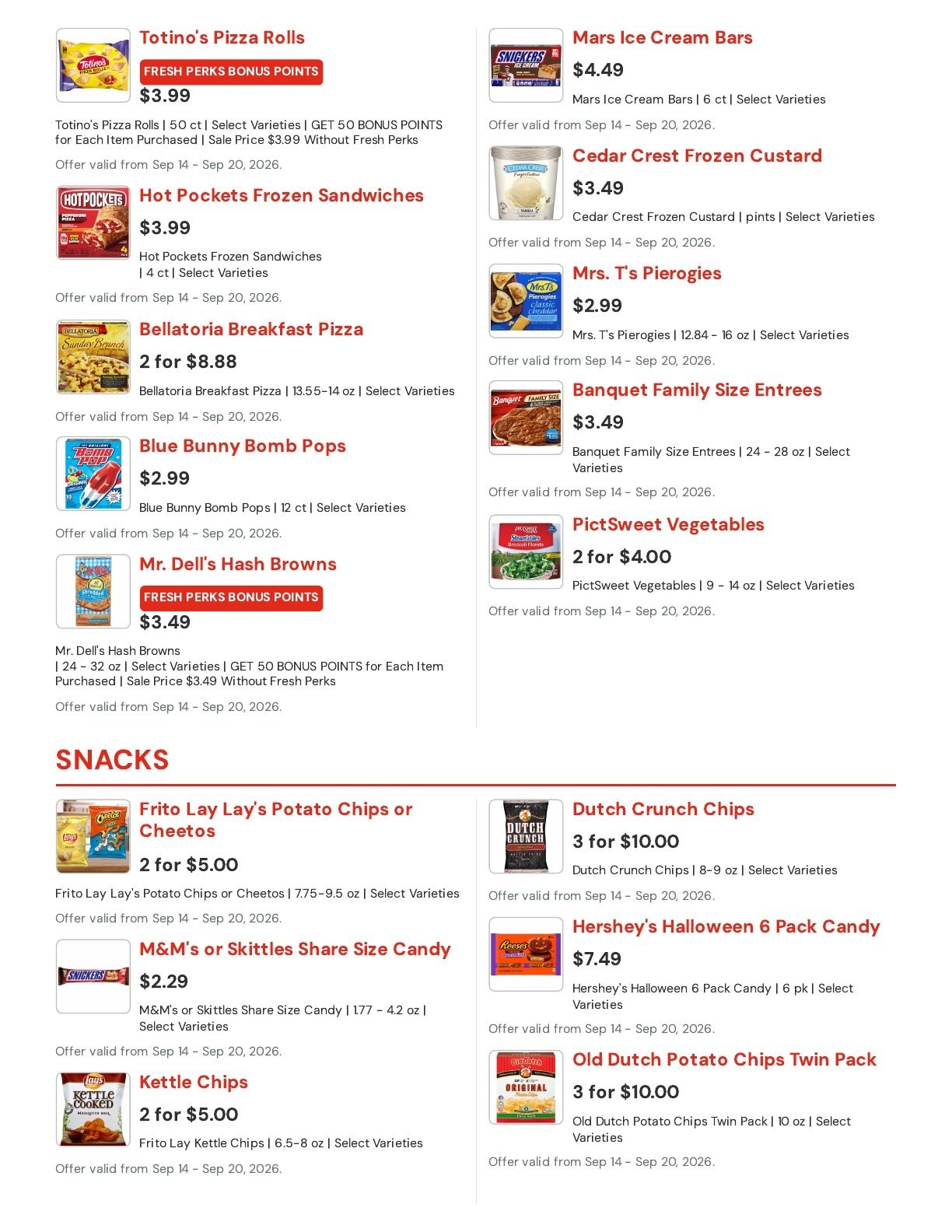 Hansen's IGA (East Troy, WI) Weekly Ad September 14 - 20, 2026