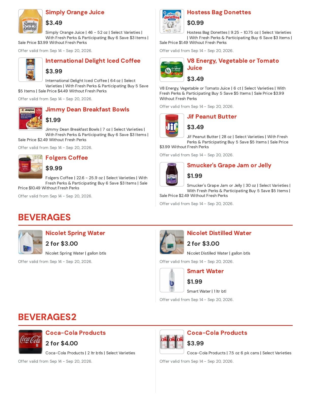 Hansen's IGA (East Troy, WI) Weekly Ad September 14 - 20, 2026