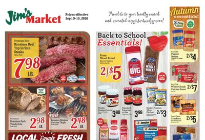 Jim's Market Weekly Ad September 9 - 15, 2026