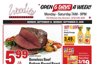 Woodie's Supermarket Weekly Ad September 14 - 20, 2026