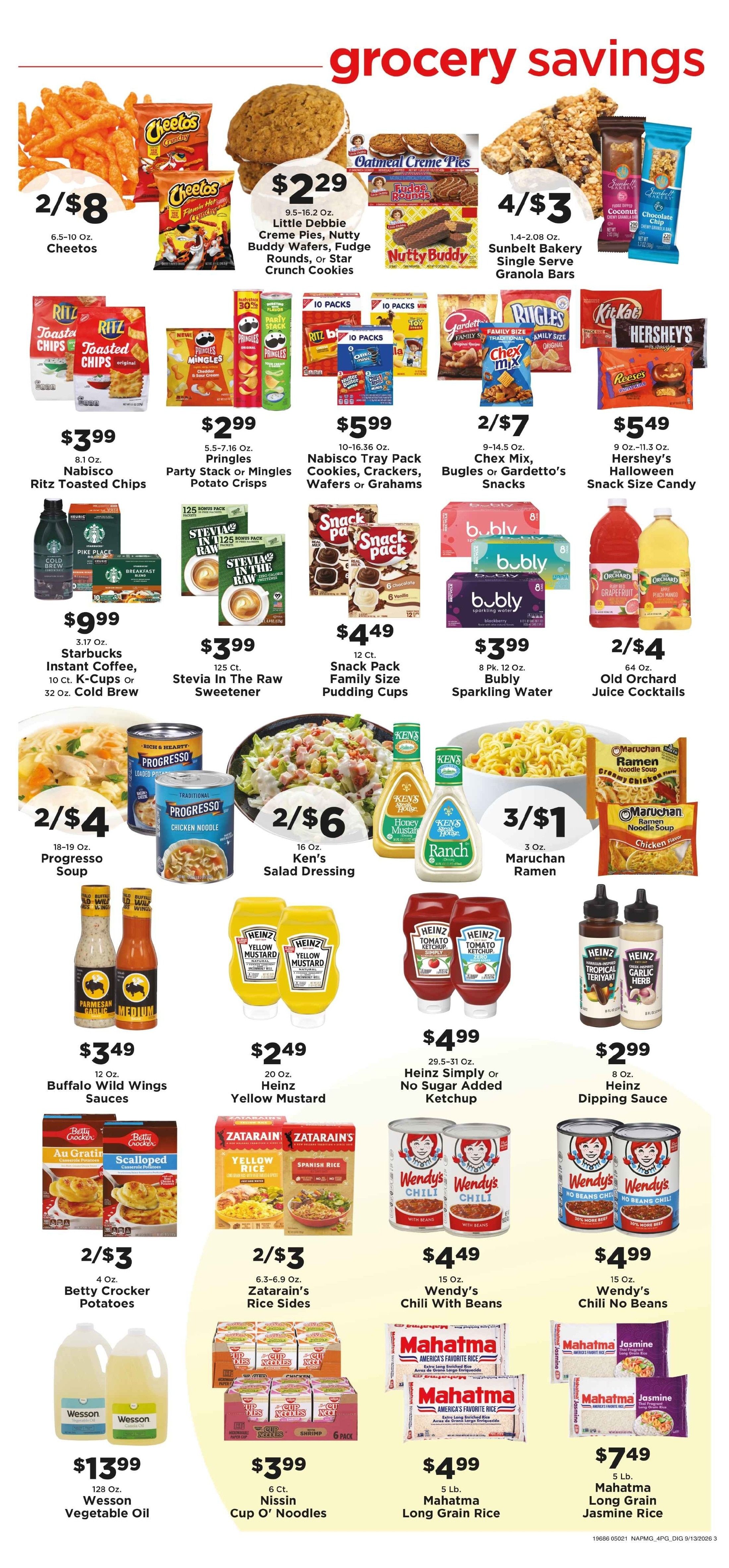 Chappell's Hometown Foods Weekly Ad September 14 - 20, 2026