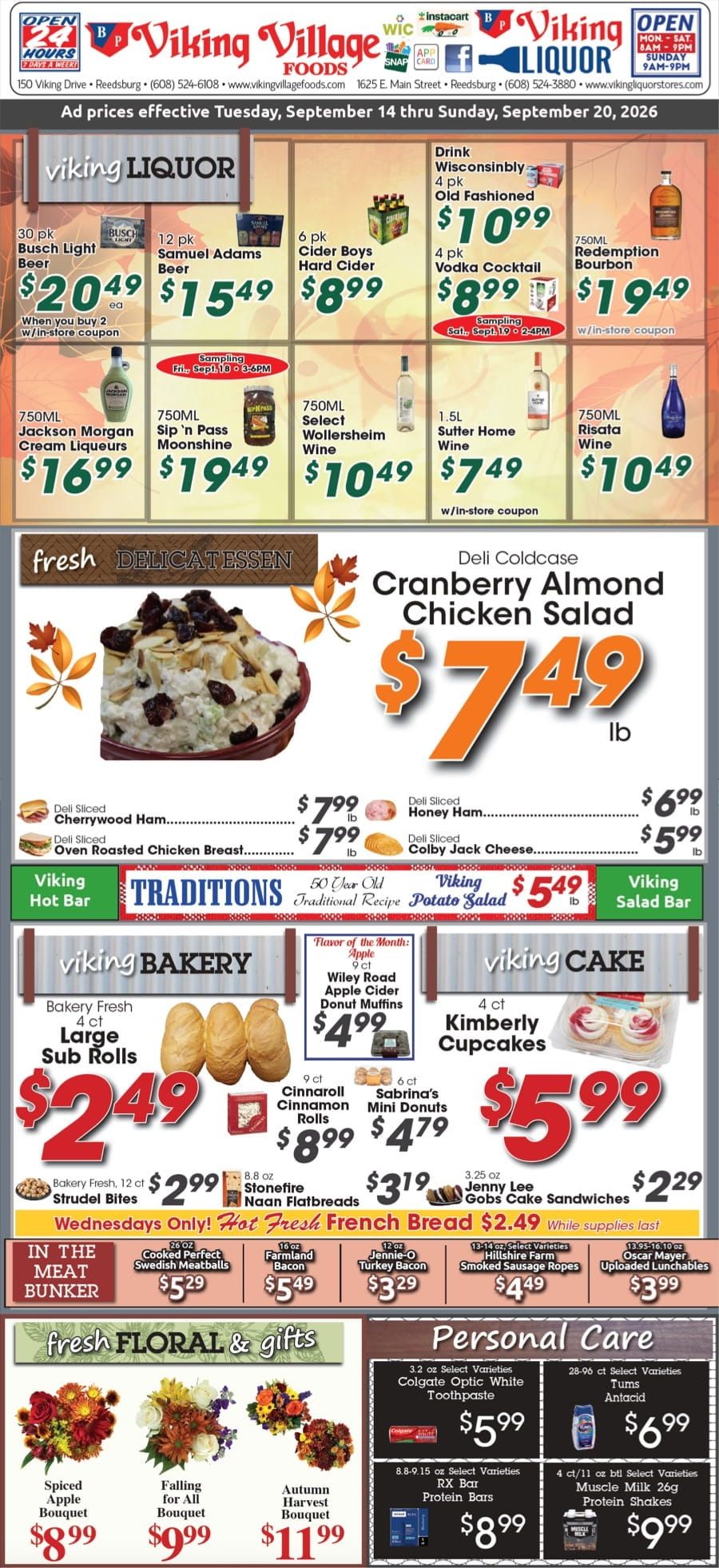 Viking Village Foods Weekly Ad September 14 - 20, 2026