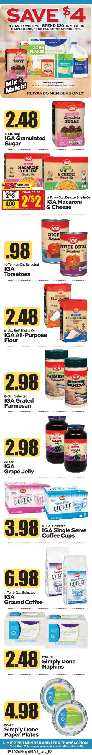 Ken's IGA Weekly Ad September 14 - 20, 2026