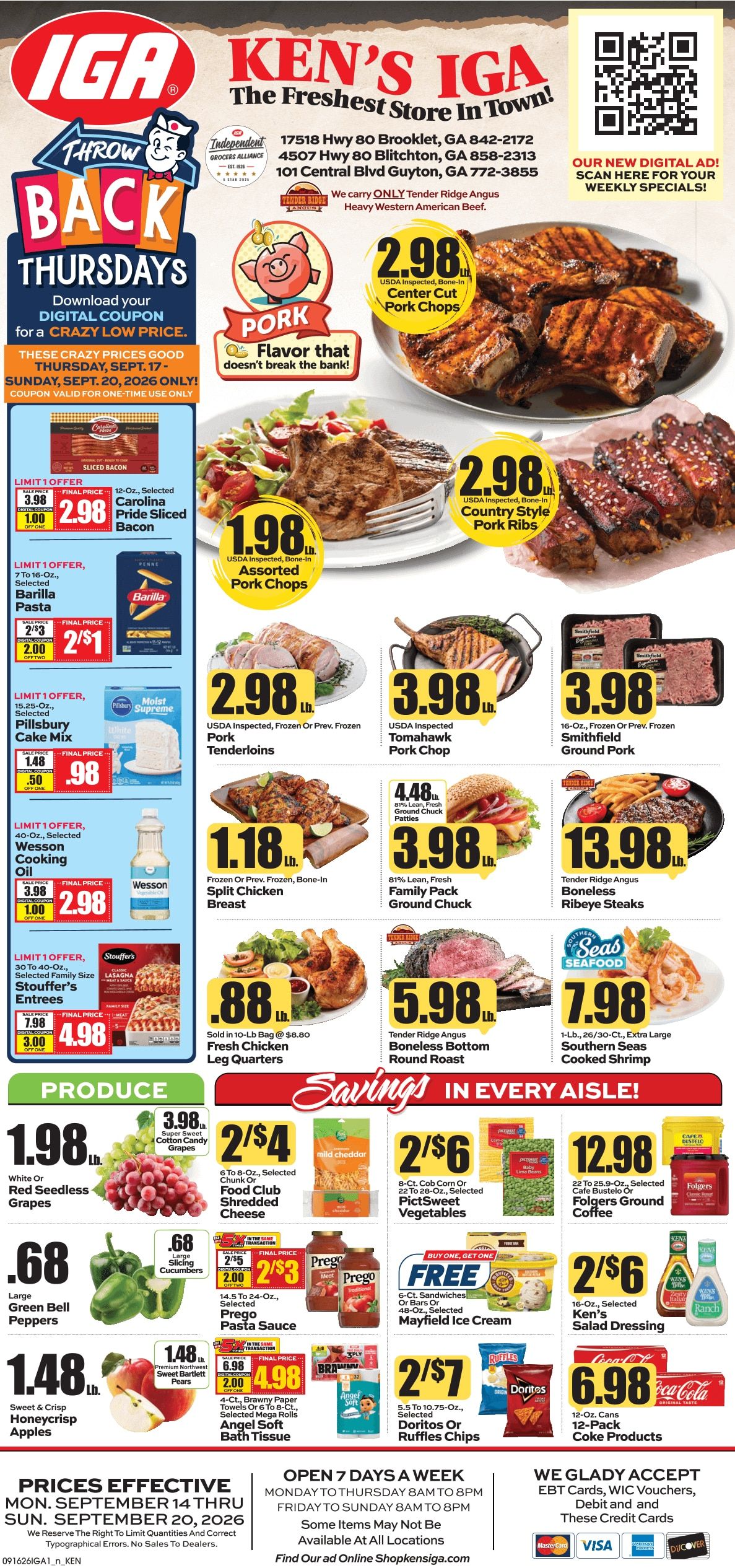 Ken's IGA Weekly Ad September 14 - 20, 2026