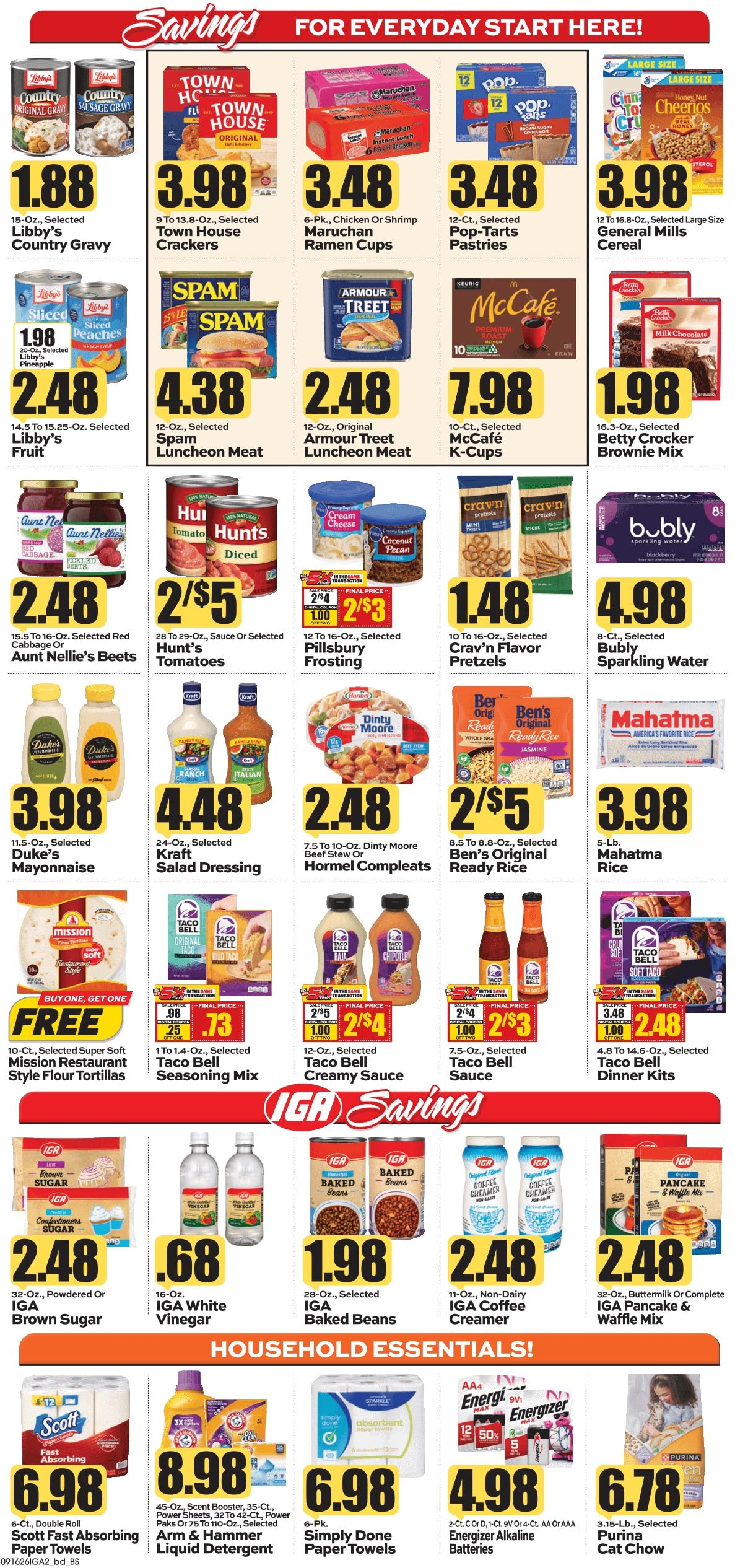 Ken's IGA Weekly Ad September 14 - 20, 2026