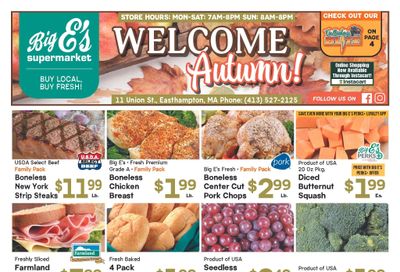 Big E's Supermarket Weekly Ad September 20 - 26, 2026