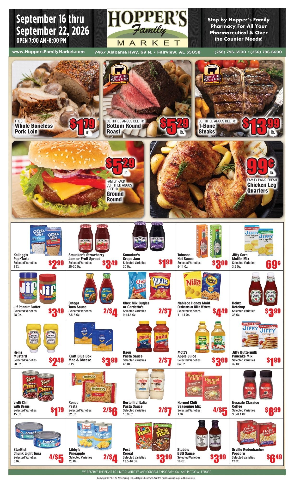 Hopper's Family Market Weekly Ad September 16 - 22, 2026