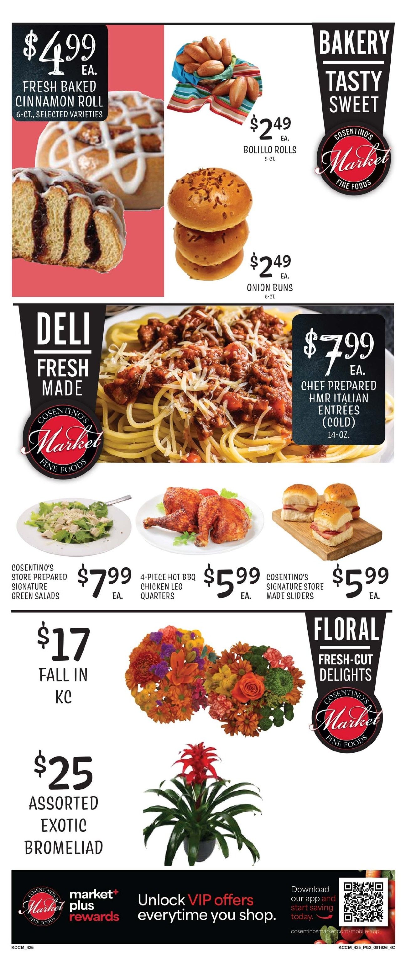 Cosentino's Market Weekly Ad September 16 - 22, 2026