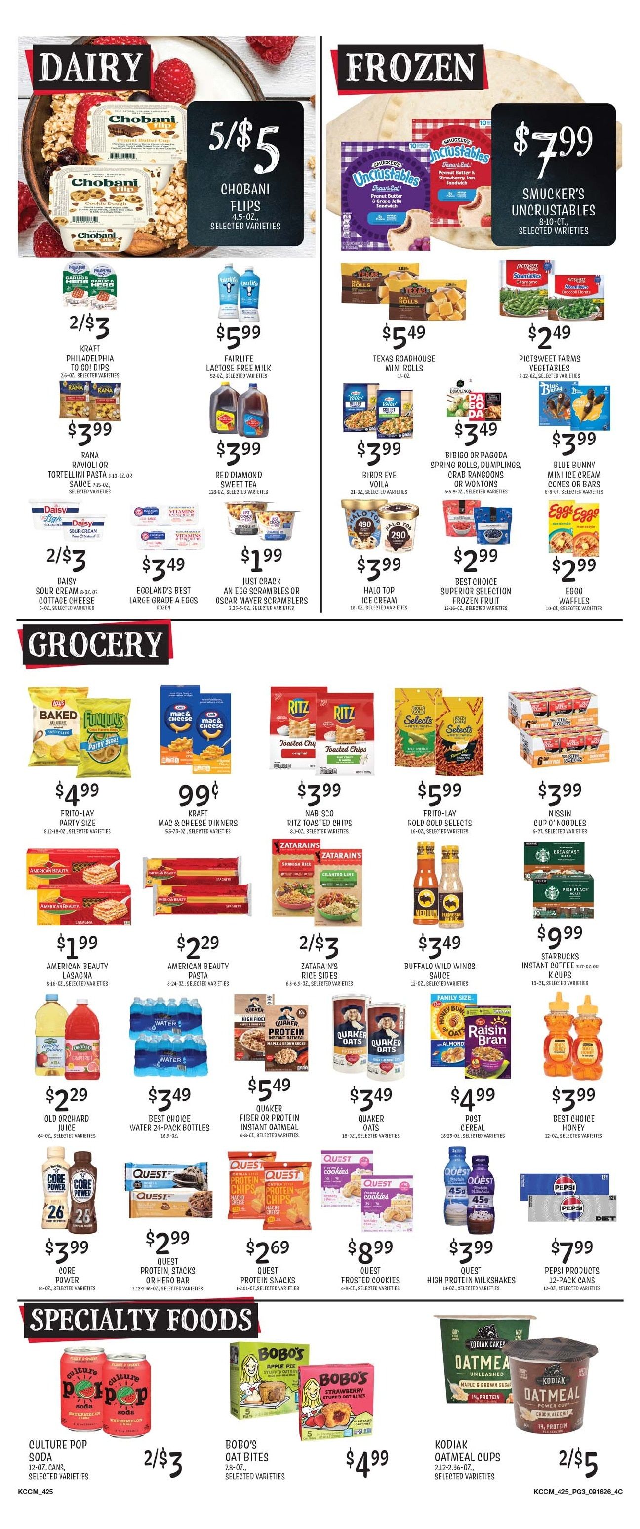 Cosentino's Market Weekly Ad September 16 - 22, 2026