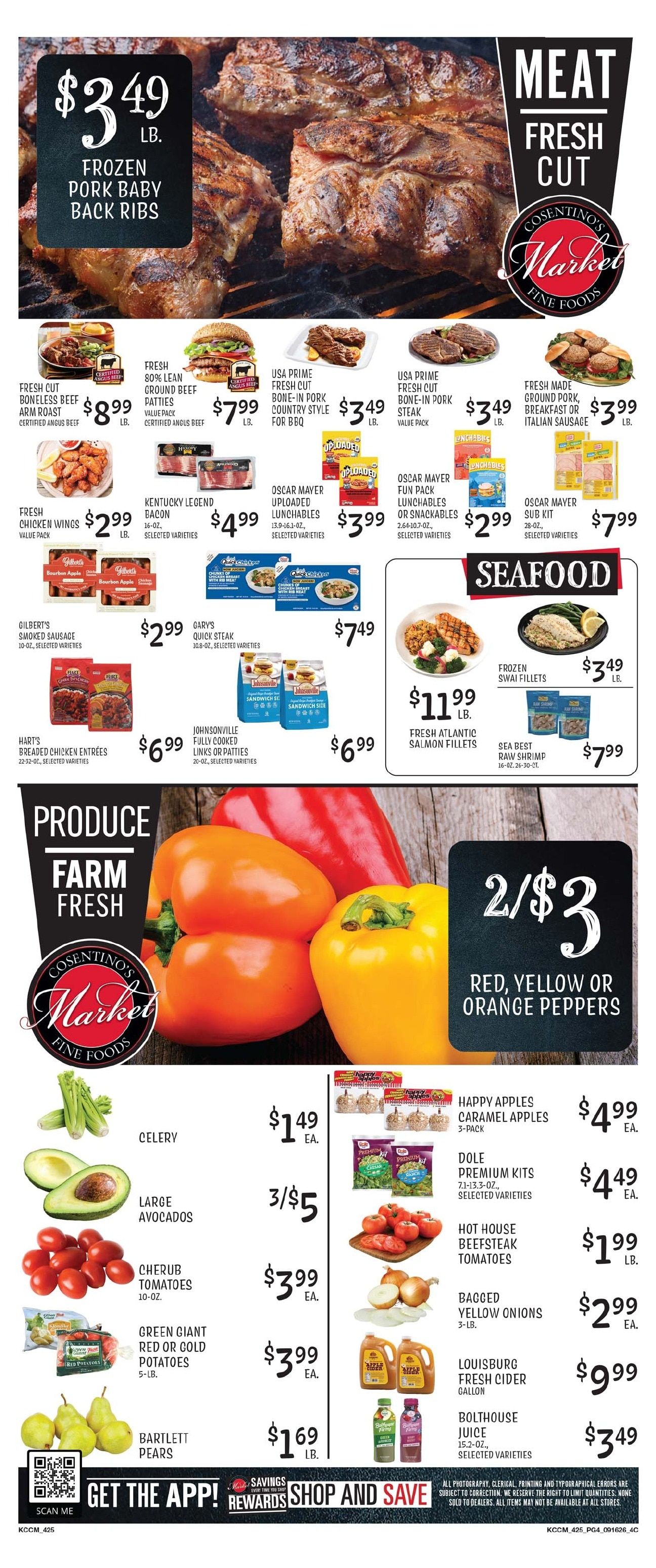 Cosentino's Market Weekly Ad September 16 - 22, 2026
