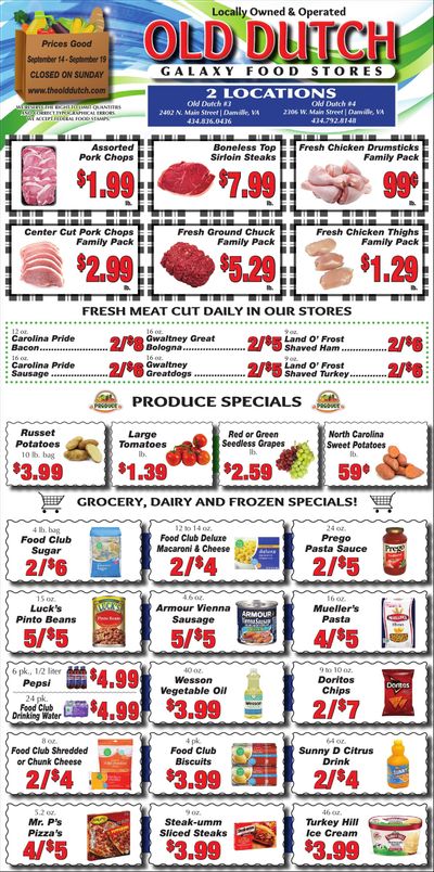 Old Dutch Supermarket Weekly Ad September 14 - 19, 2026