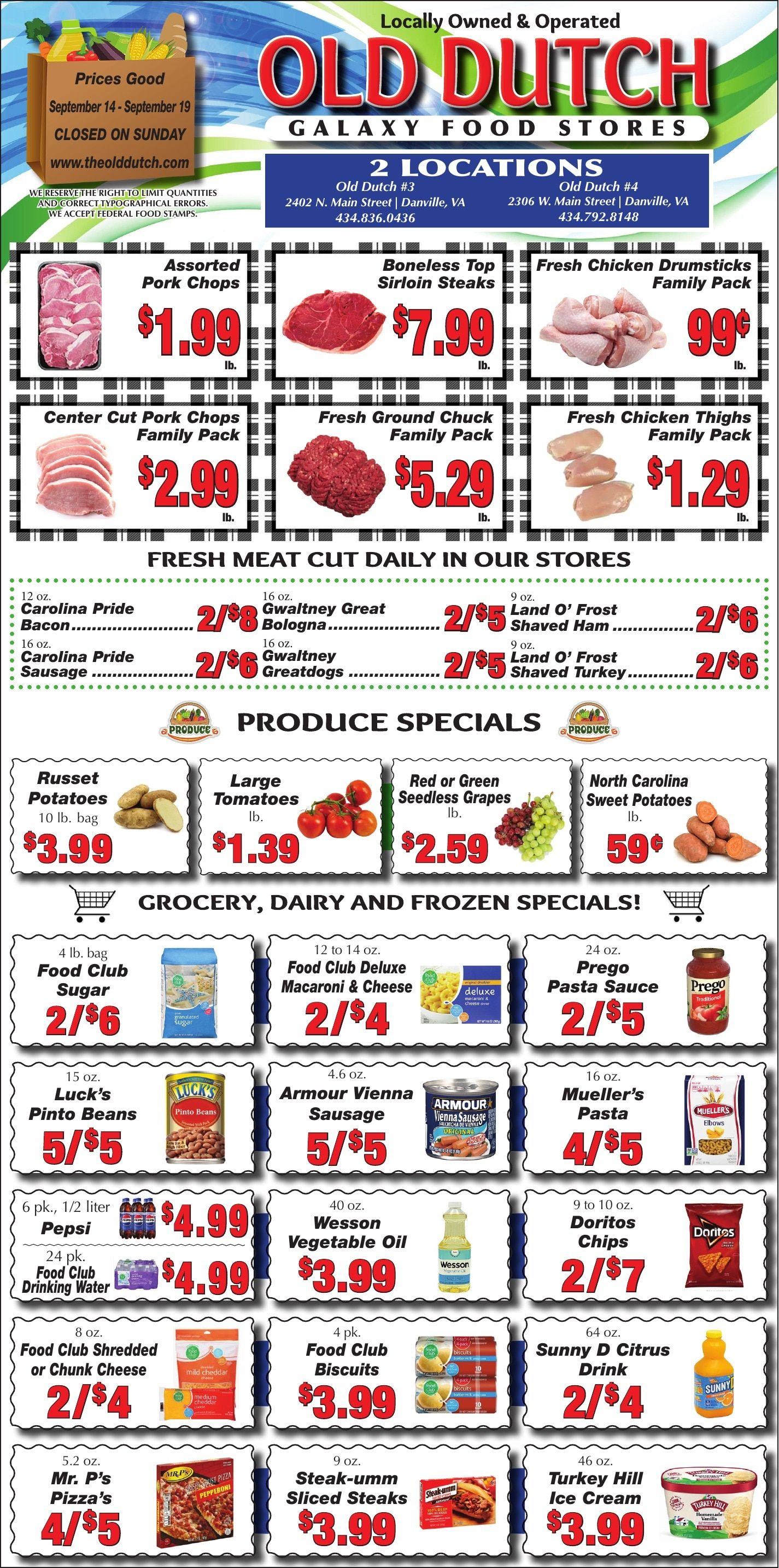 Old Dutch Supermarket Weekly Ad September 14 - 19, 2026