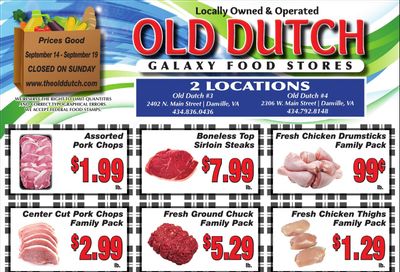 Old Dutch Supermarket Weekly Ad September 14 - 19, 2026
