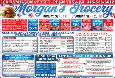 Morgan's Grocery (Penn Yan, NY) Weekly Ad September 14 - 20, 2026