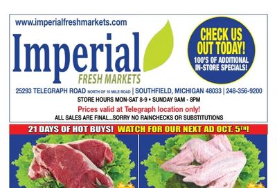 Imperial Fresh Markets (Southfield, MI) Weekly Ad September 14 - October 11, 2026