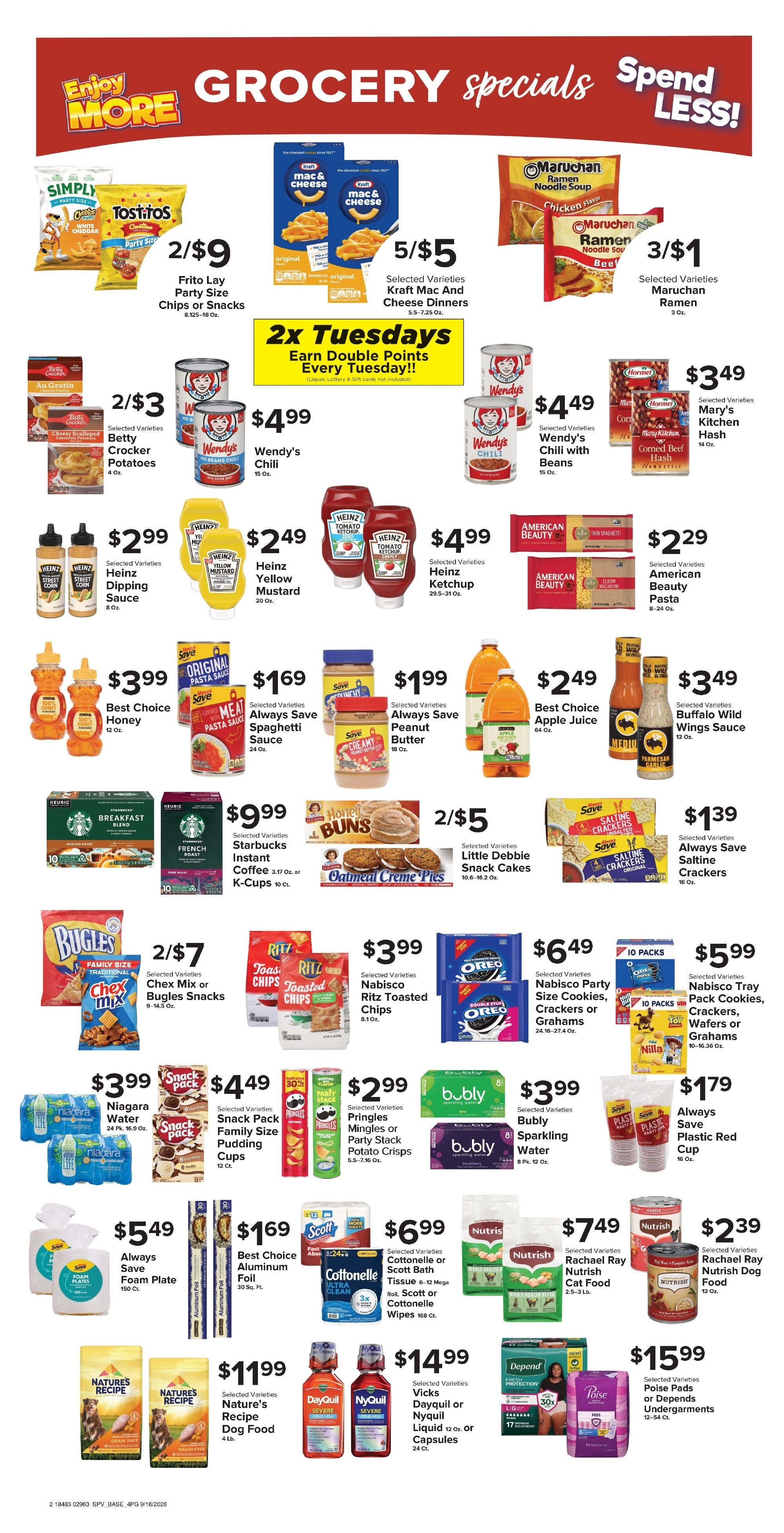 Your Country Mart Weekly Ad September 16 - 22, 2026