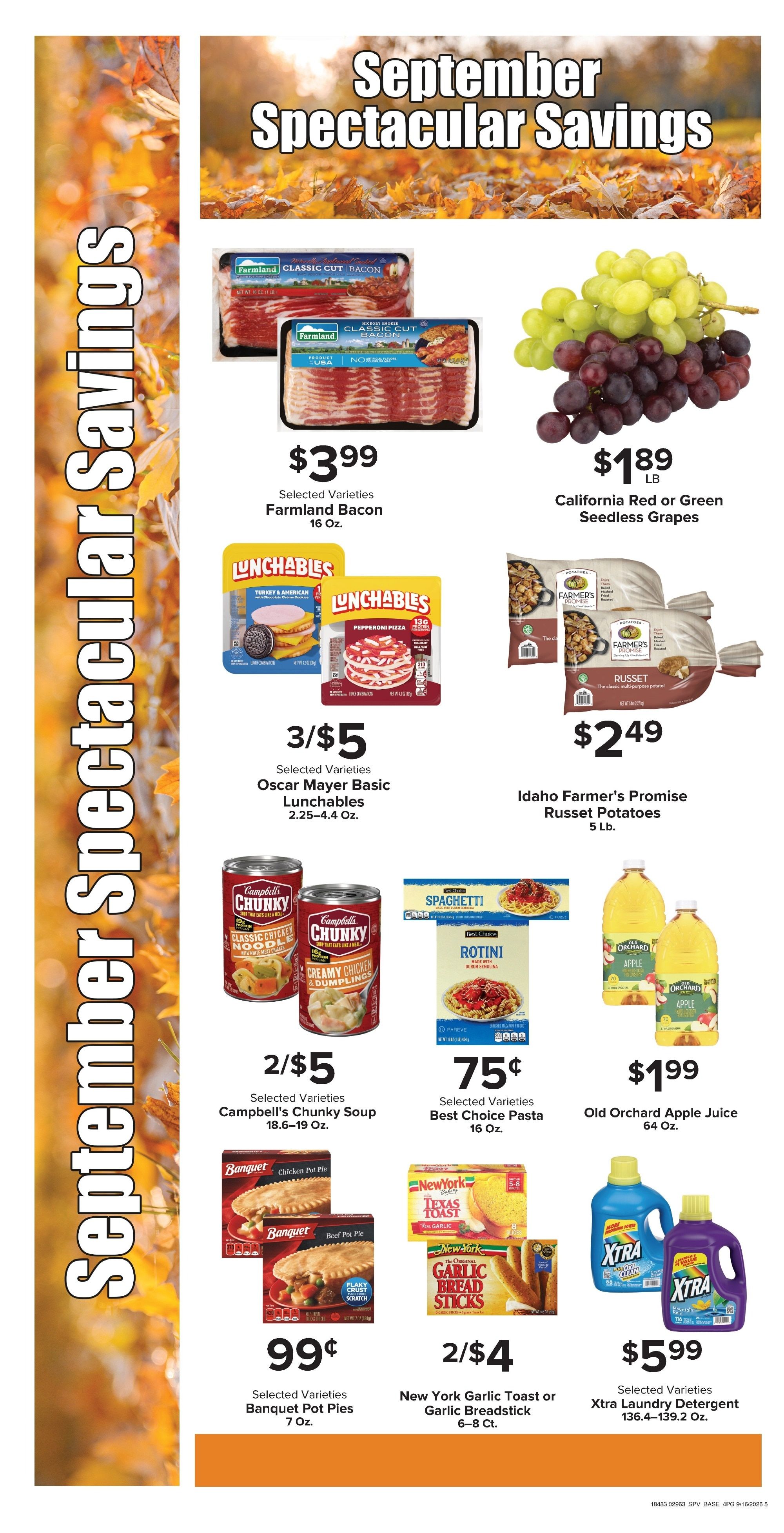 Your Country Mart Weekly Ad September 16 - 22, 2026