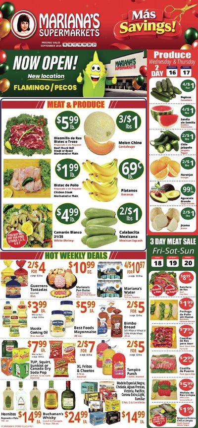 Mariana's Supermarkets (Nevada) Weekly Ad September 15 - 21, 2026
