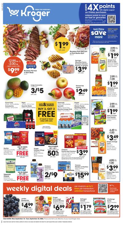 Kroger (Wedowee Area, AL) Weekly Ad September 16 - 22, 2026