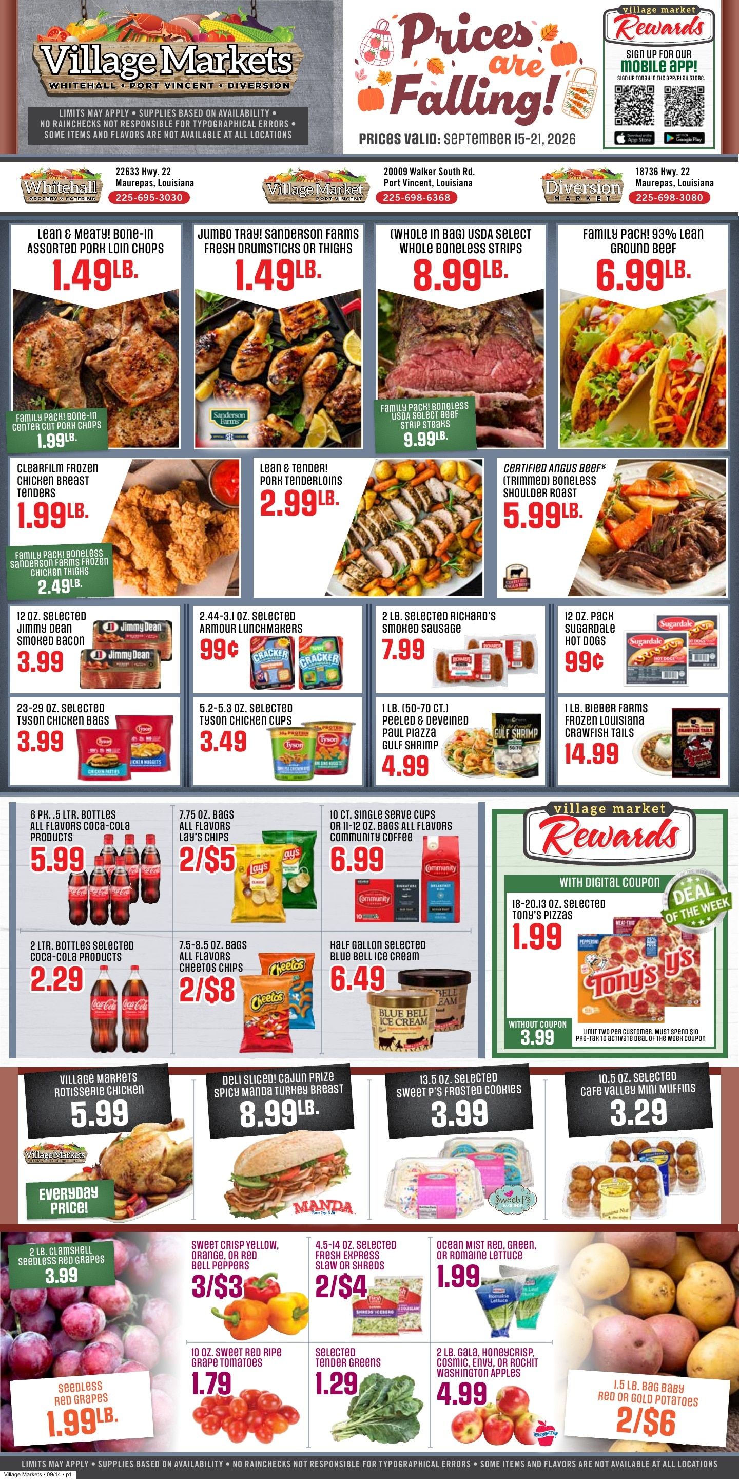 Village Markets Weekly Ad September 15 - 21, 2026