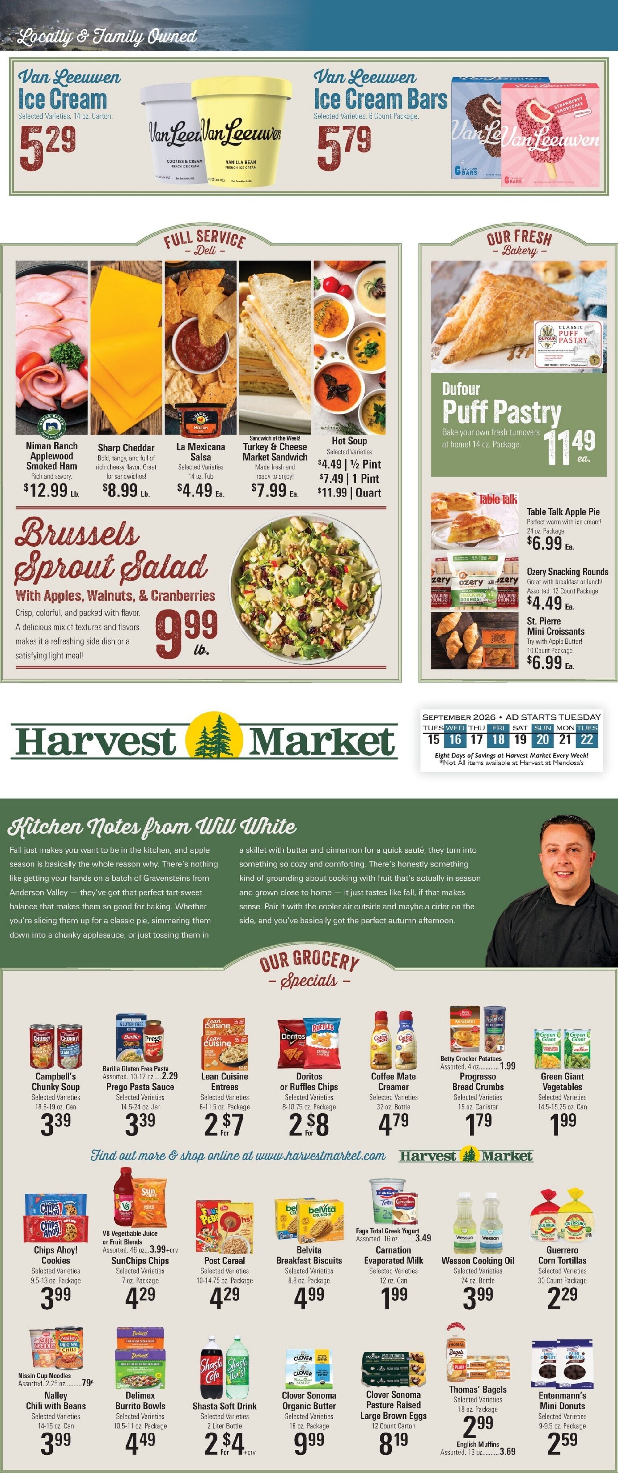 Harvest Market Fort Bragg Weekly Ad September 15 - 22, 2026