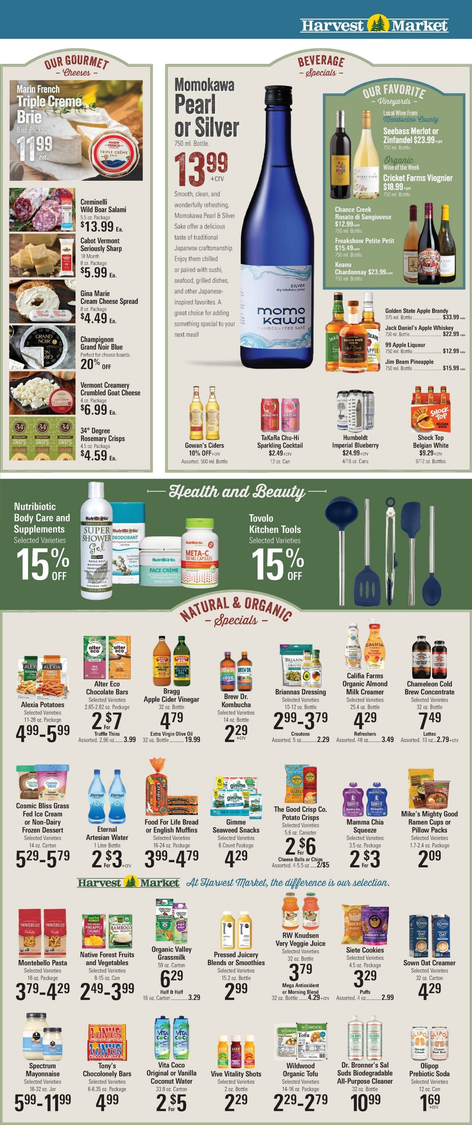 Harvest Market Fort Bragg Weekly Ad September 15 - 22, 2026