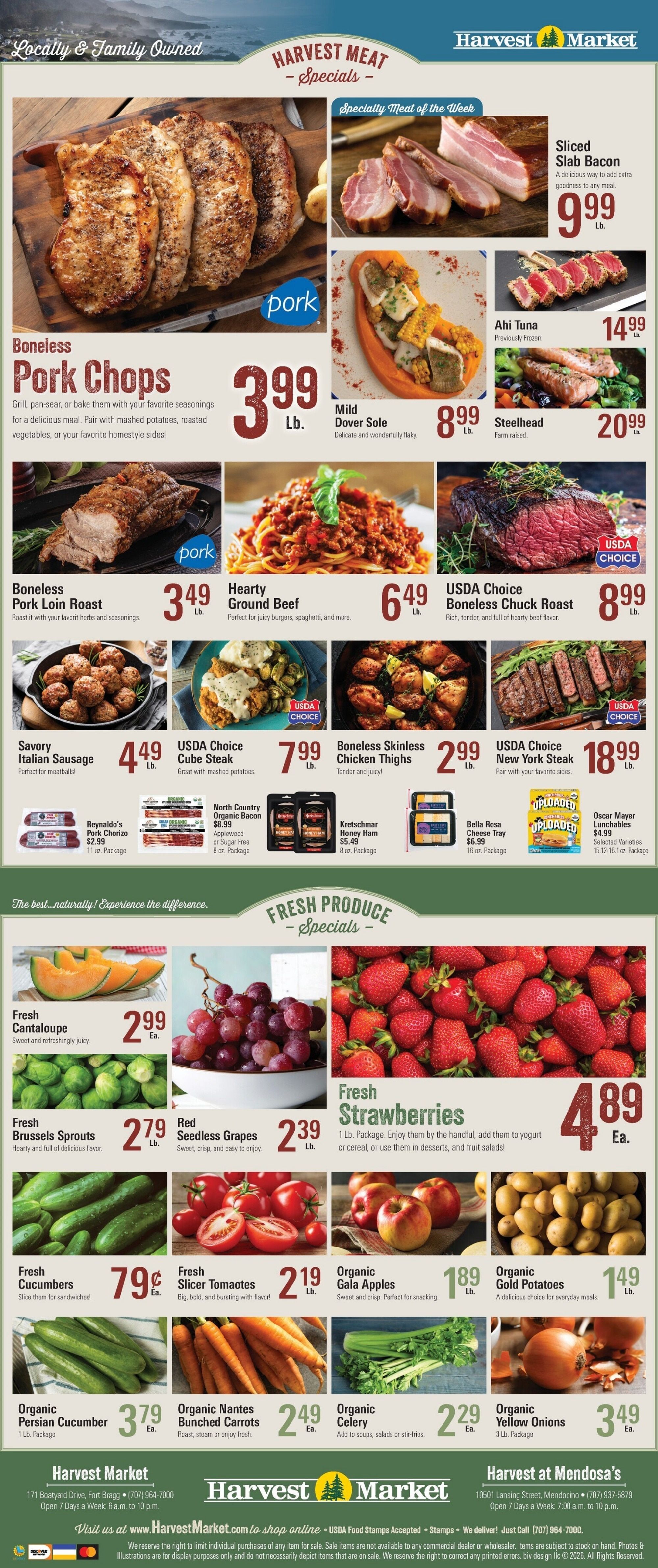 Harvest Market Fort Bragg Weekly Ad September 15 - 22, 2026