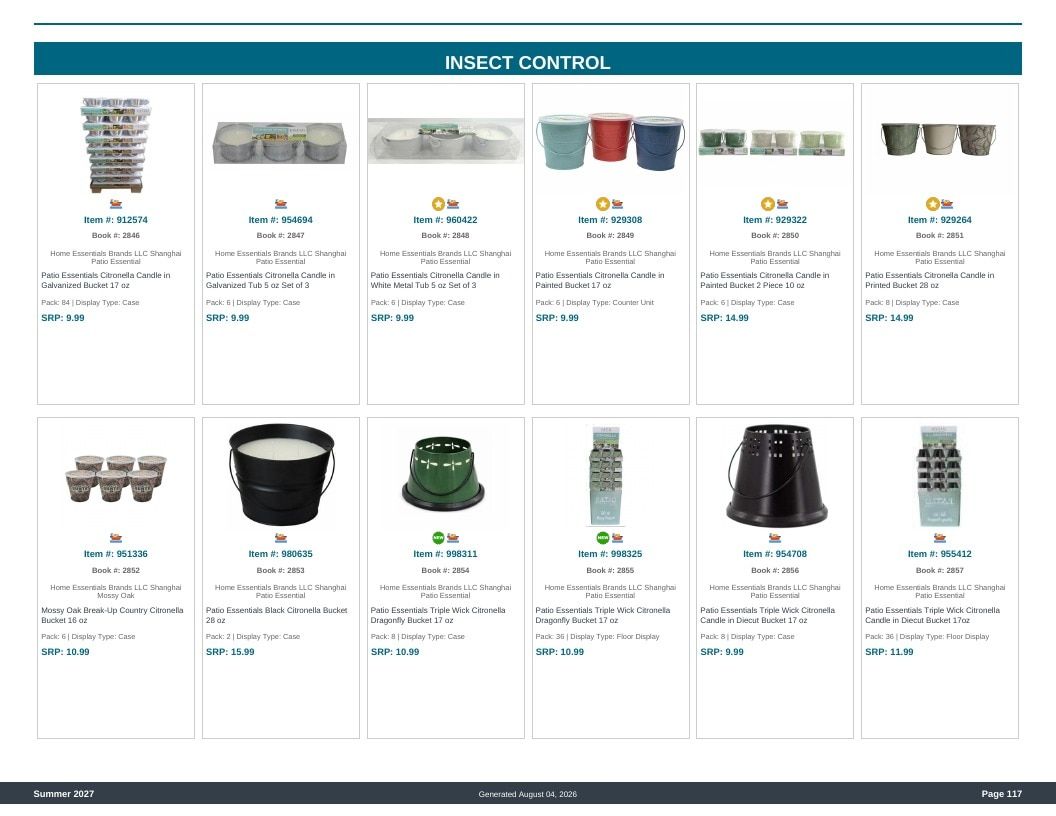 Imperial Distributors Spring Summer Show Catalog Weekly Ad August 1, 2026 - December 31, 2027