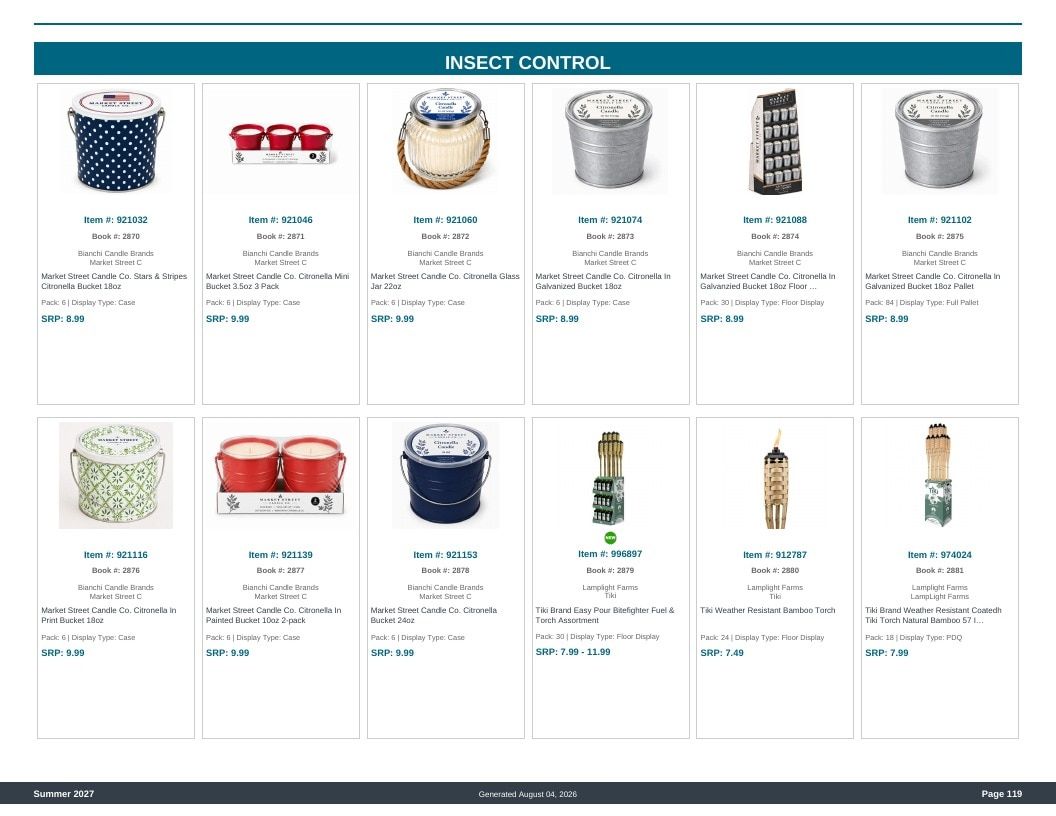 Imperial Distributors Spring Summer Show Catalog Weekly Ad August 1, 2026 - December 31, 2027