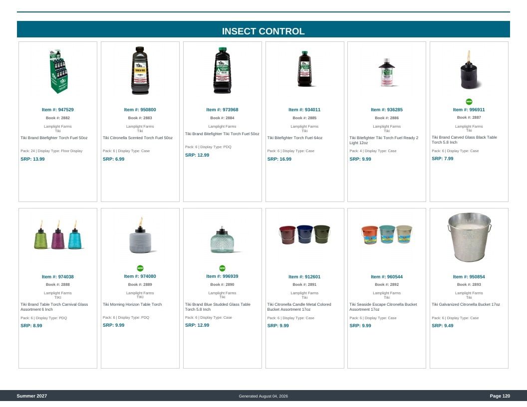 Imperial Distributors Spring Summer Show Catalog Weekly Ad August 1, 2026 - December 31, 2027