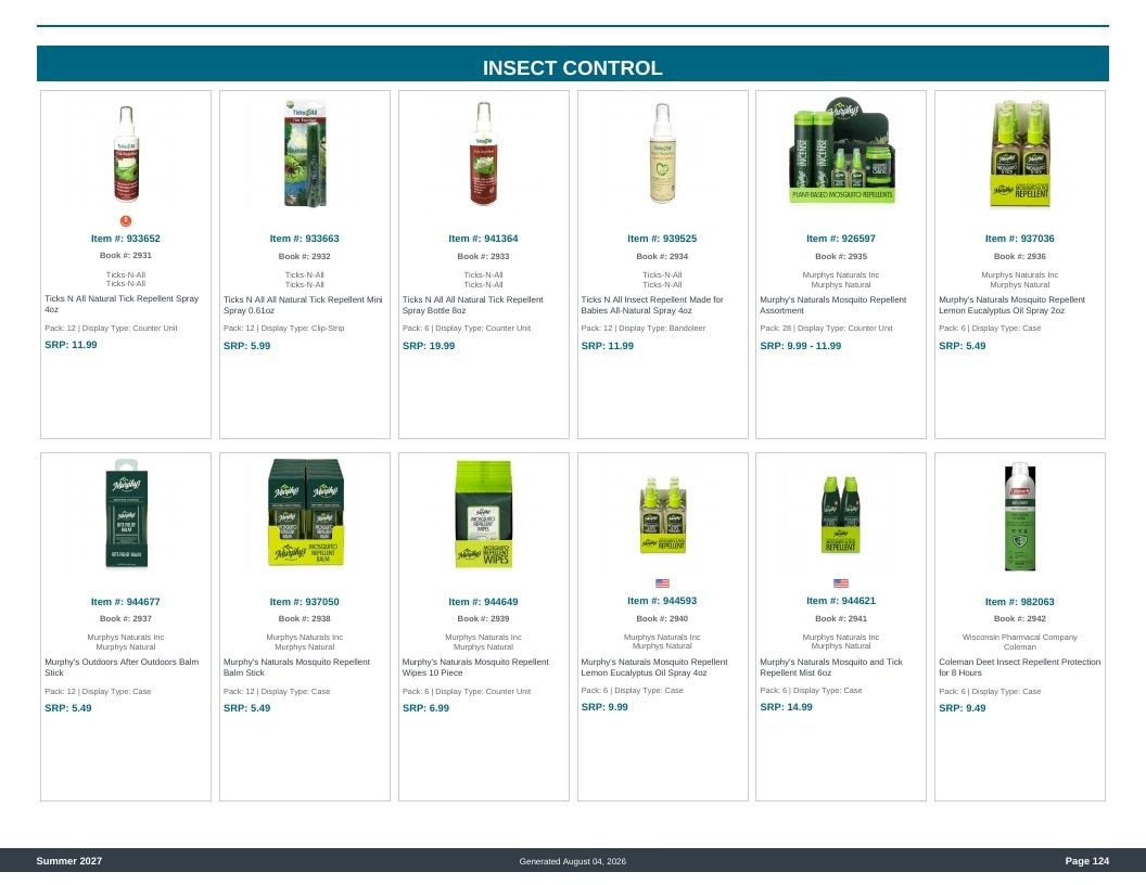 Imperial Distributors Spring Summer Show Catalog Weekly Ad August 1, 2026 - December 31, 2027