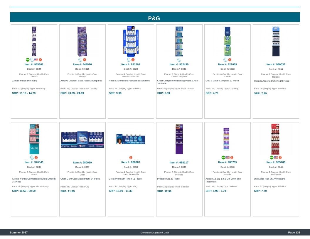 Imperial Distributors Spring Summer Show Catalog Weekly Ad August 1, 2026 - December 31, 2027