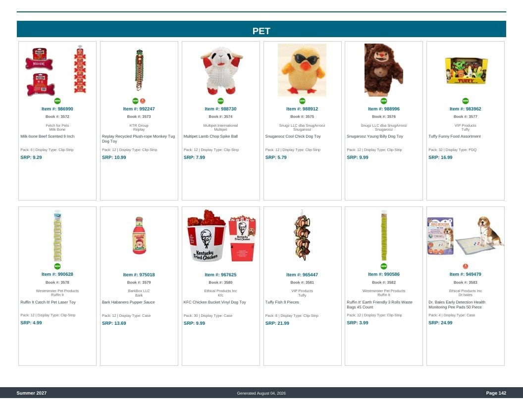 Imperial Distributors Spring Summer Show Catalog Weekly Ad August 1, 2026 - December 31, 2027