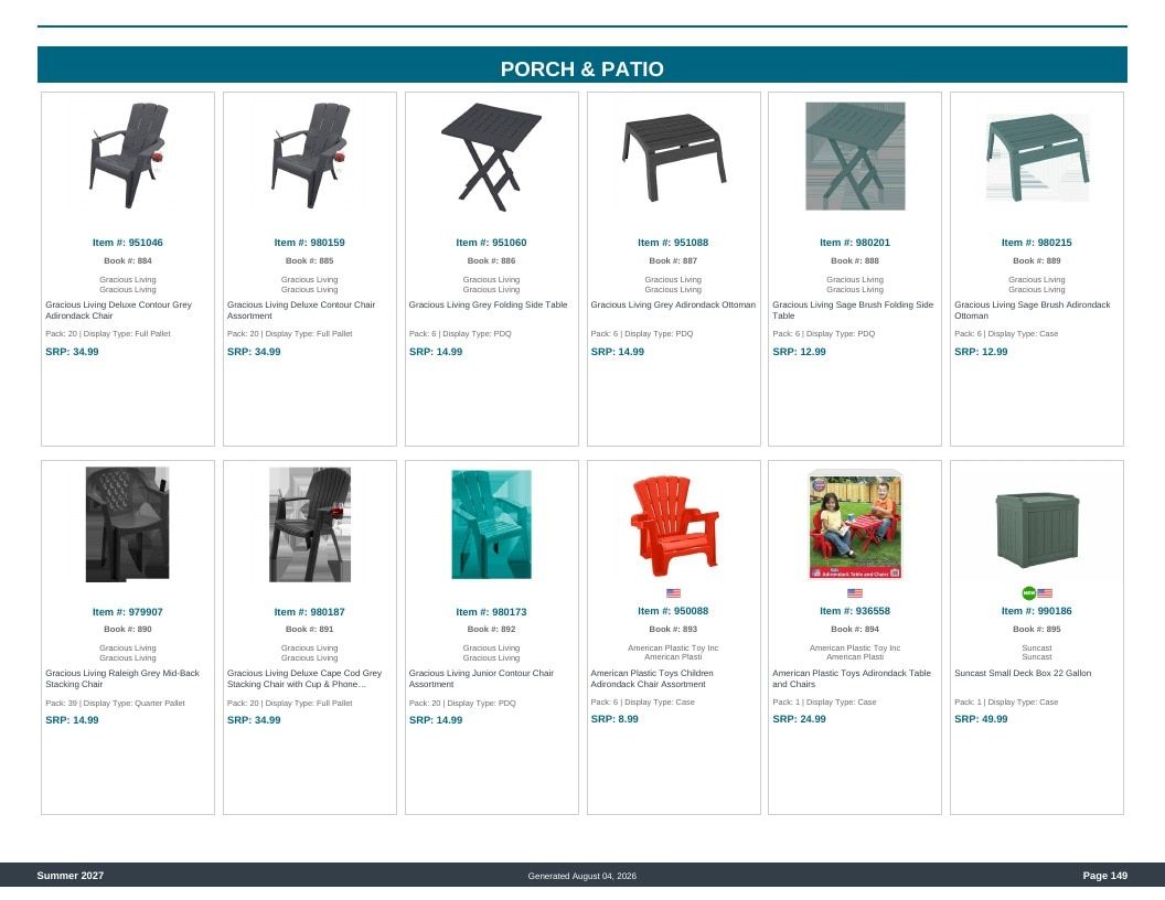 Imperial Distributors Spring Summer Show Catalog Weekly Ad August 1, 2026 - December 31, 2027