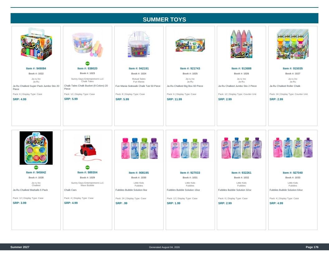 Imperial Distributors Spring Summer Show Catalog Weekly Ad August 1, 2026 - December 31, 2027