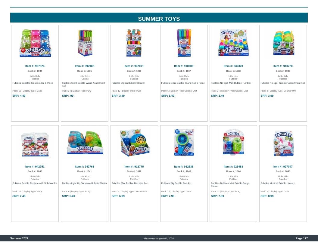 Imperial Distributors Spring Summer Show Catalog Weekly Ad August 1, 2026 - December 31, 2027