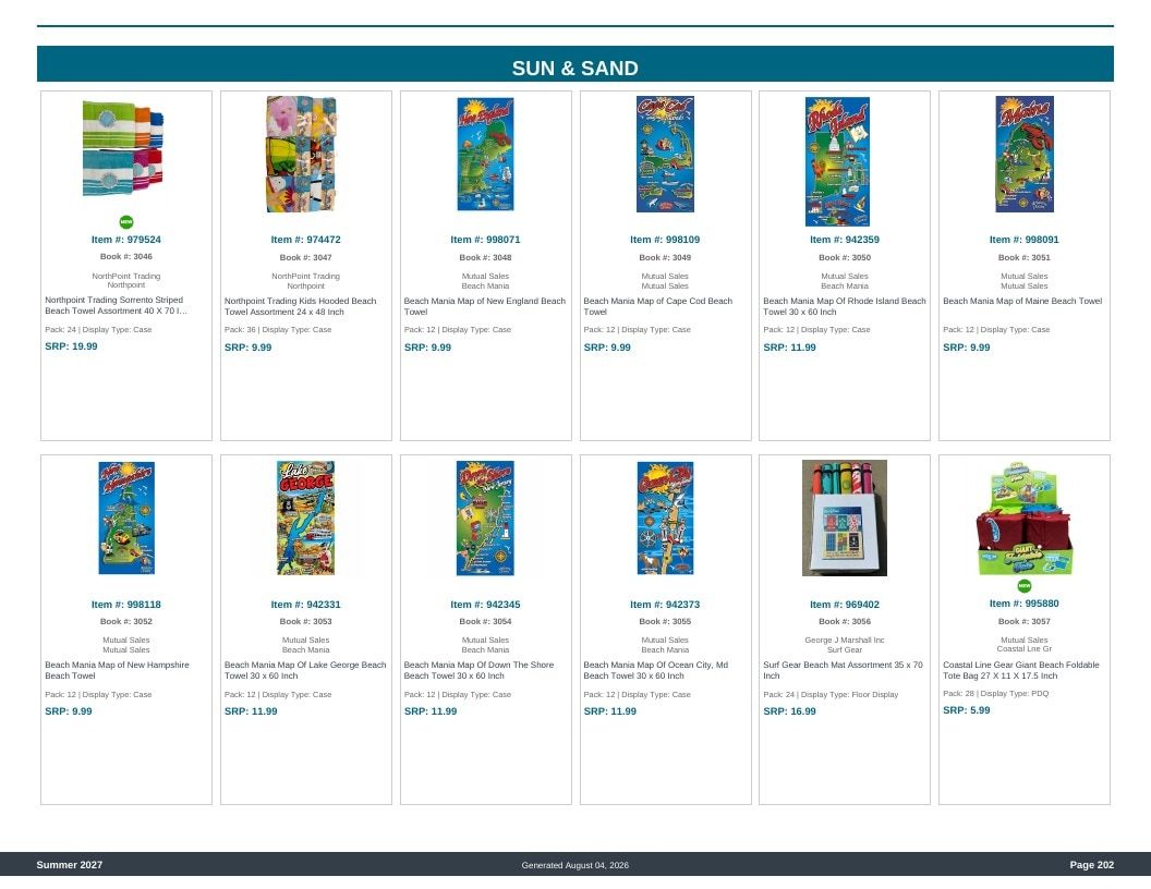Imperial Distributors Spring Summer Show Catalog Weekly Ad August 1, 2026 - December 31, 2027