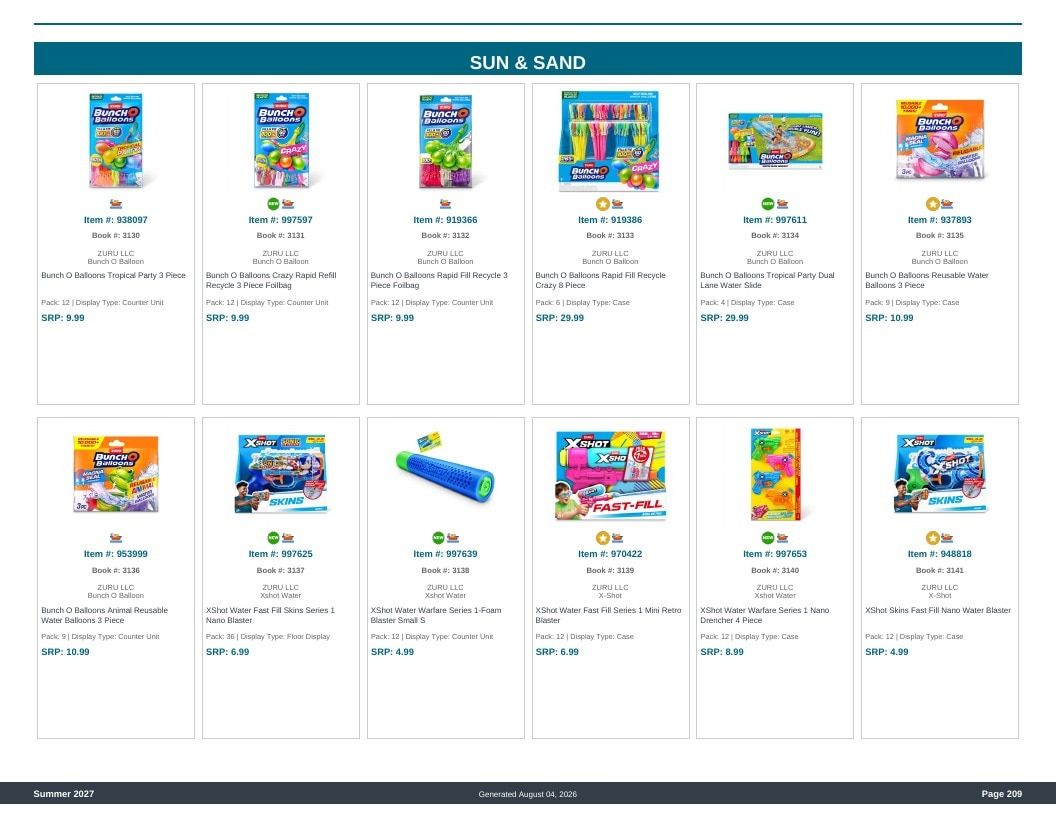 Imperial Distributors Spring Summer Show Catalog Weekly Ad August 1, 2026 - December 31, 2027
