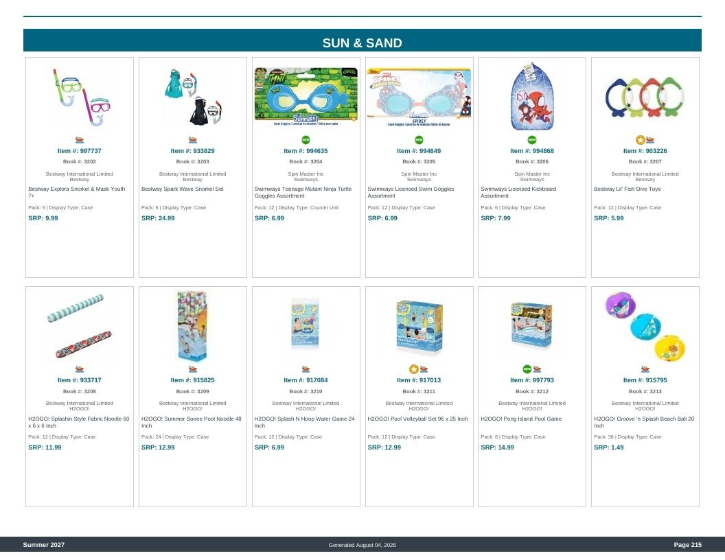 Imperial Distributors Spring Summer Show Catalog Weekly Ad August 1, 2026 - December 31, 2027