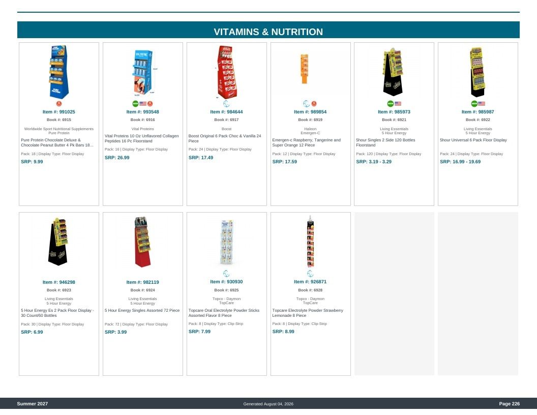 Imperial Distributors Spring Summer Show Catalog Weekly Ad August 1, 2026 - December 31, 2027