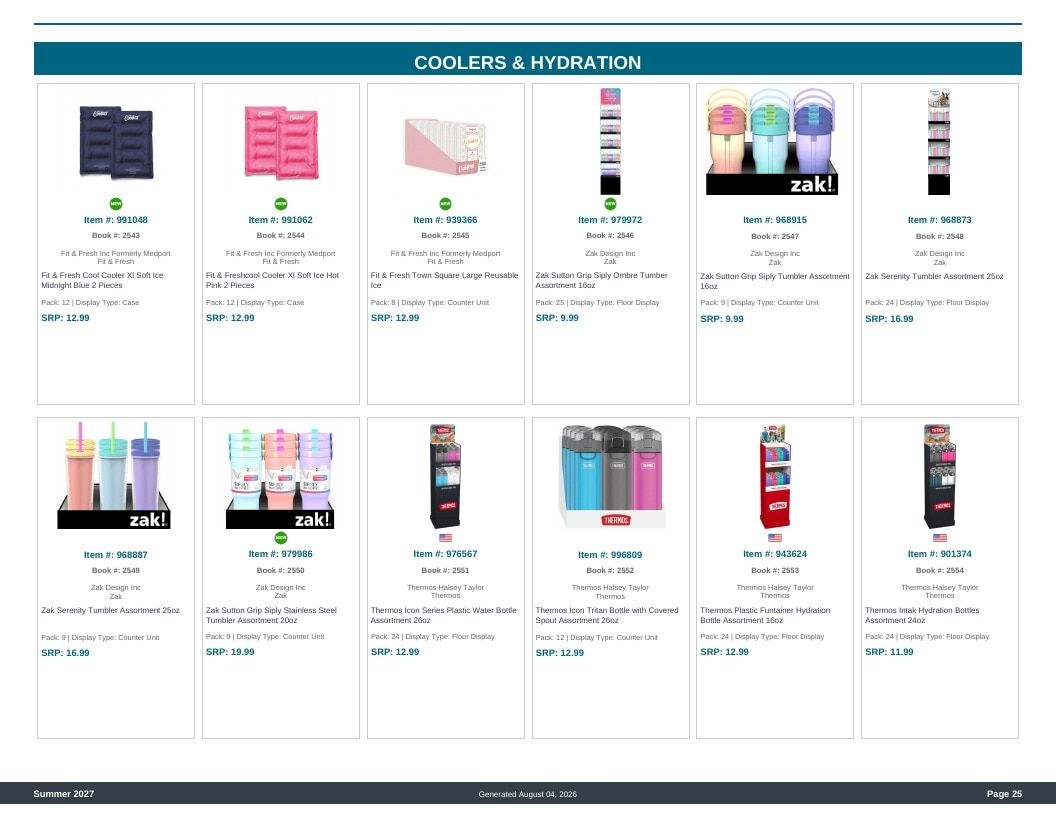 Imperial Distributors Spring Summer Show Catalog Weekly Ad August 1, 2026 - December 31, 2027