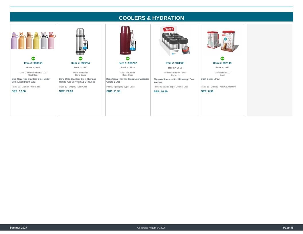 Imperial Distributors Spring Summer Show Catalog Weekly Ad August 1, 2026 - December 31, 2027