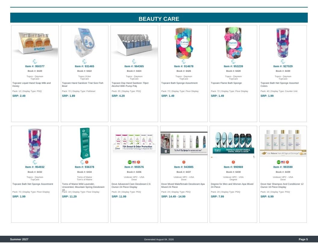 Imperial Distributors Spring Summer Show Catalog Weekly Ad August 1, 2026 - December 31, 2027