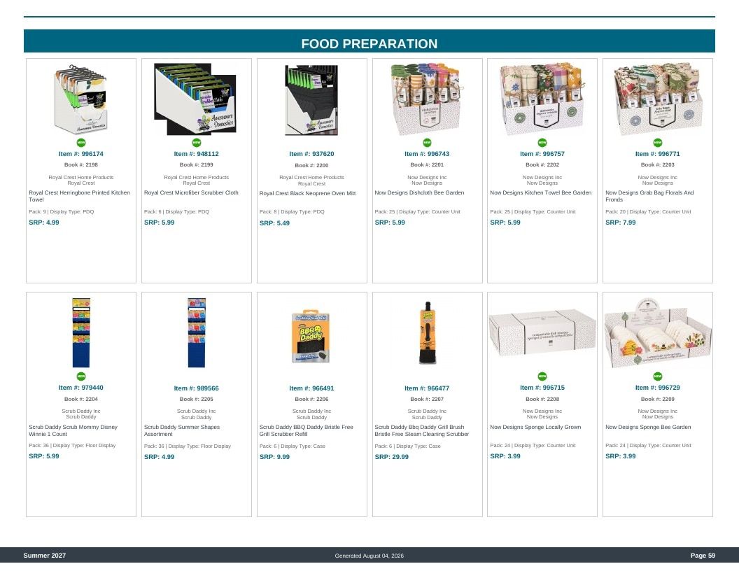 Imperial Distributors Spring Summer Show Catalog Weekly Ad August 1, 2026 - December 31, 2027